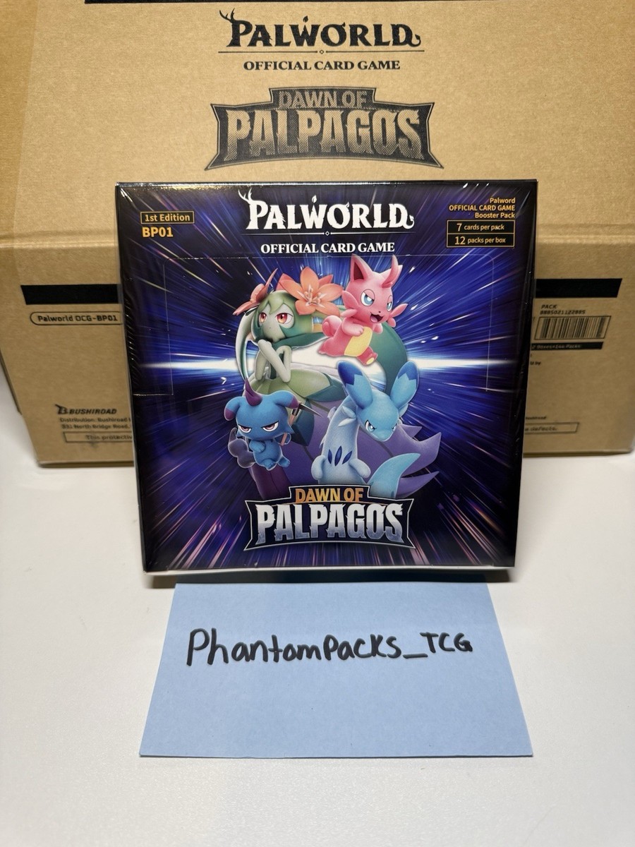 Palworld TCG Dawn of Palpagos Booster Box 1st Edition Eng SEALED