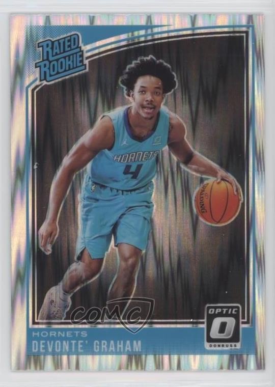 2018-19 Panini Donruss Optic Rated Rookie Shock Prizm Devonte' Graham #189 0b1k