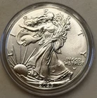 2025 American Silver Eagle Type 2 - BU  .999 Fine Silver Coin In Capsule