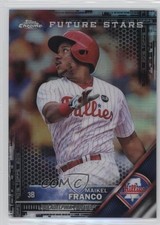 2016 Topps Chrome Future Stars Black Refractor Maikel Franco #64 0e3