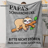 Kuscheldecke Vatertagsgeschenk FüR Papa Geburtstag Valentinstag Ostergeschenk