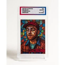 Custom Mac Miller Stained Glass Style Card | Limited Edition Collectible
