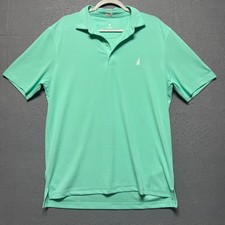 Johnnie O Polo Shirt Adult Large Green Performance Golf Stretch Short Sleeve Men