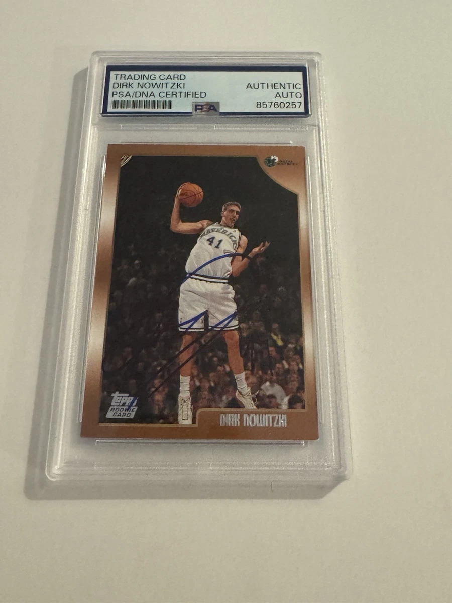 Dirk Nowitzki Basketball Original Autographed Sports Trading Cards