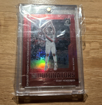 Panini 2023-24 Donruss Optic Elite Dominators Scoot Henderson #10 Blazers 52/99