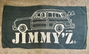 ULTRA RARE Vintage Jimmy'z Surfer Beach Towel 1984