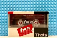 THAT'S  FM   50  1987 JAPAN  TYPE I  BLANK CASSETTE TAPE (1) (SEALED)