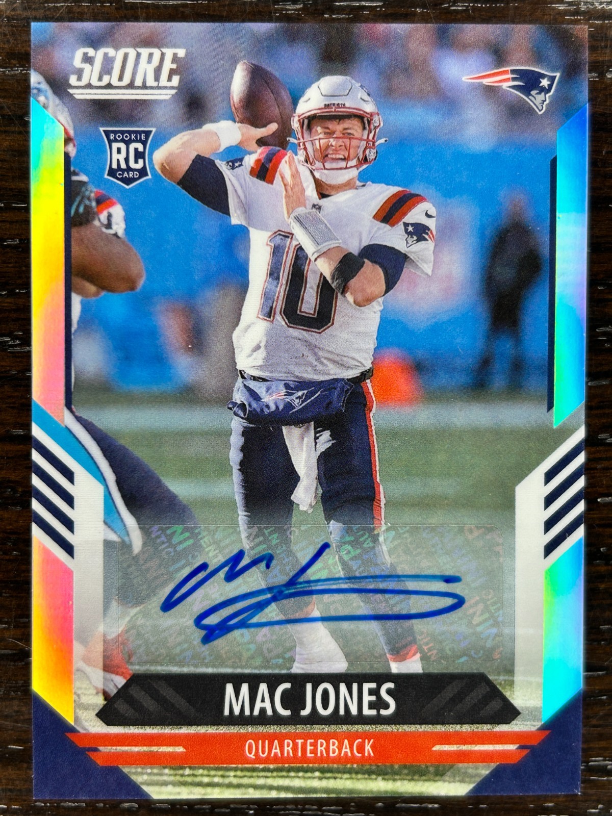 Mac Jones 2021 Chronicles Score Update Rookie Silver Prizm Auto! 65/75!