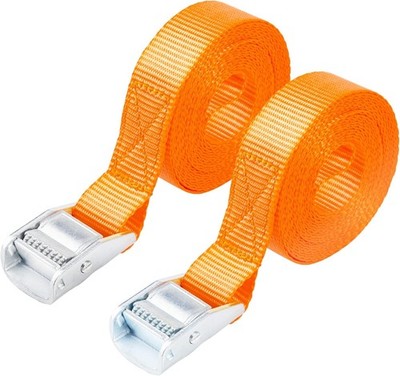 Secure 12' Tie-Down Straps with 600lbs Strength, 2-Pack - Weather-Proof Design