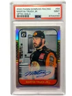 2020 Panini Donruss Racing Martin Truex Jr Optic Holo Autograph #64 PSA 9