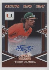 2020 Elite Extra Edition College Tickets Signatures Freddy Zamora Auto nd3