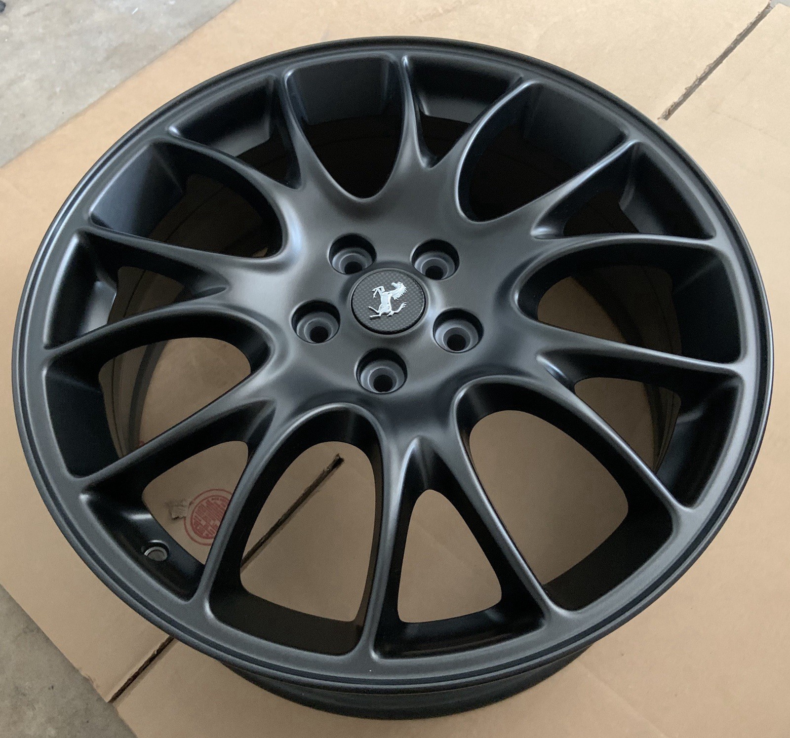 20" OEM FERRARI 599GTB 612 SCAGLIETTI SATIN BLACK CHALLENGE WHEELS RIMS 599