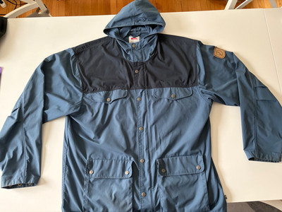 Fjallraven Greenland Jacket Mens XXL Blue G-1000 Hooded Field Jacket
