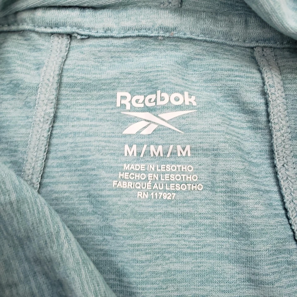 Top pulóver Reebok Performance para mujer mediano ligero entrenamiento atlético capucha Foto 4 de 4