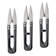 3-Pack 4.1 inch Black Sewing Scissors Small Yarn Thread Trimming Nipper