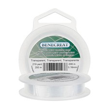 BENECREAT 200M Nylon Beading Thread, 0.16mm Clear Invisible 0.16mm, 