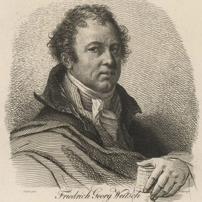 Ludwig Buchhorn Friedrich Georg Weitsch portrait etching unsigned around 1815
