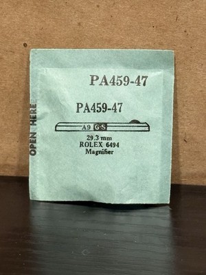 GS Rolex (6494)REPLACEMENT Crystal PA459-47 New Old Stock 29.3MM W/ Magnifier