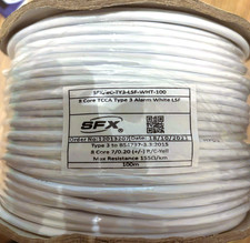 SFX Securi-Flex 12 Core TCCA Type 3 Alarm Intruder White LSF Cable 100m 0.23 per metre