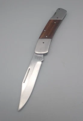Ferdinand Everts Sohn, Klappmesser rostfrei,Holzgriff, 1970 - 1980er Jahre - Bild 1 von 4