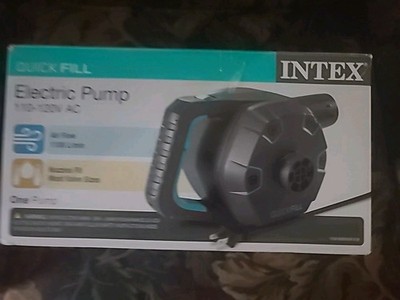 New Quick-Fill AC Electric 120 V Air Pump, 6.1 x 10.4 x 5.6' Air flow 1100L/min