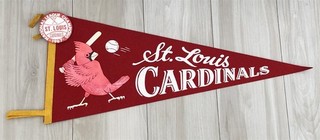 1967 ST LOUIS CARDINALS LEAGUE CHAMPIONS LARGE 29 INCH PENDANT LOT #32