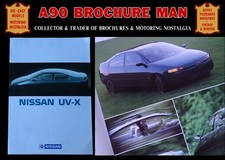 1989 NISSAN UV-X CONCEPT CAR, RARE OLD 6 PAGE JAPANESE SALES BROCHURE IN ENGLISH