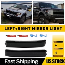 2X LED Side Mirror Light Turn Signal Lamp Reflector Kit For Ford F-150 2009-2014
