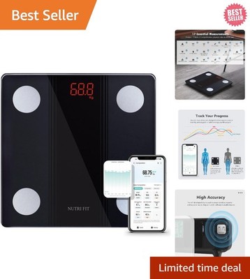 Smart Bluetooth Bathroom Scale: Precision Body Composition Analyzer Up to 330lbs