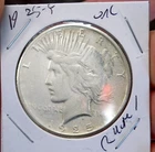 PEACE SILVER DOLLAR 1925 S KEY DATE FROSTY UNC NICE COIN!