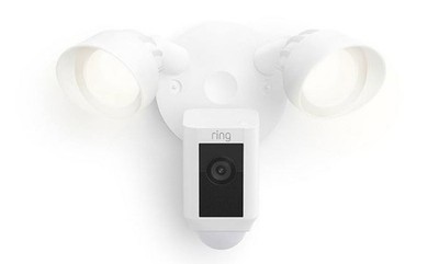 Ring Floodlight Cam Wired Plus Surveillance Camera - White