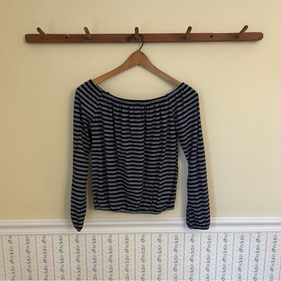 One Clothing Striped Off The Shoulder Top