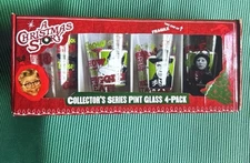 A Christmas Story - Pint Glass. 4 Pack. NEW. NO DAMAGE TO BOX.