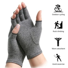 Gloves Arthritis Compression Fingerless Pain Relief Arthritic Hands Rheumatoid
