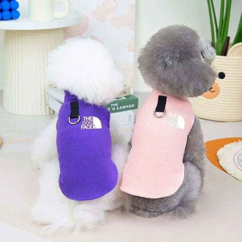 Pet Dog Fleece Autumn Winter Coat Warm Sweater Vest Jacket Small Dogs Vest UK - Image 3 of 4