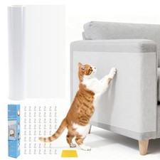 Anti Cat Scratch Furniture Protector 118x12 Inch Clear Couch Guards 50 Pins