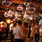 Yescom 12" Large Disco Ball Mirror Big Hanging Glass for Party Events Wedding — photo 3