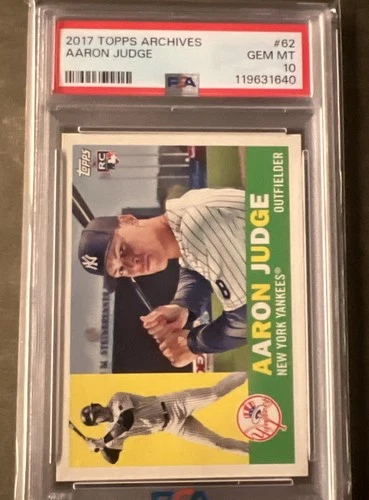 PSA 10 GEM MT 2017 Topps Archives - 1960 Aaron Judge #62 (RC) MVP Yankees