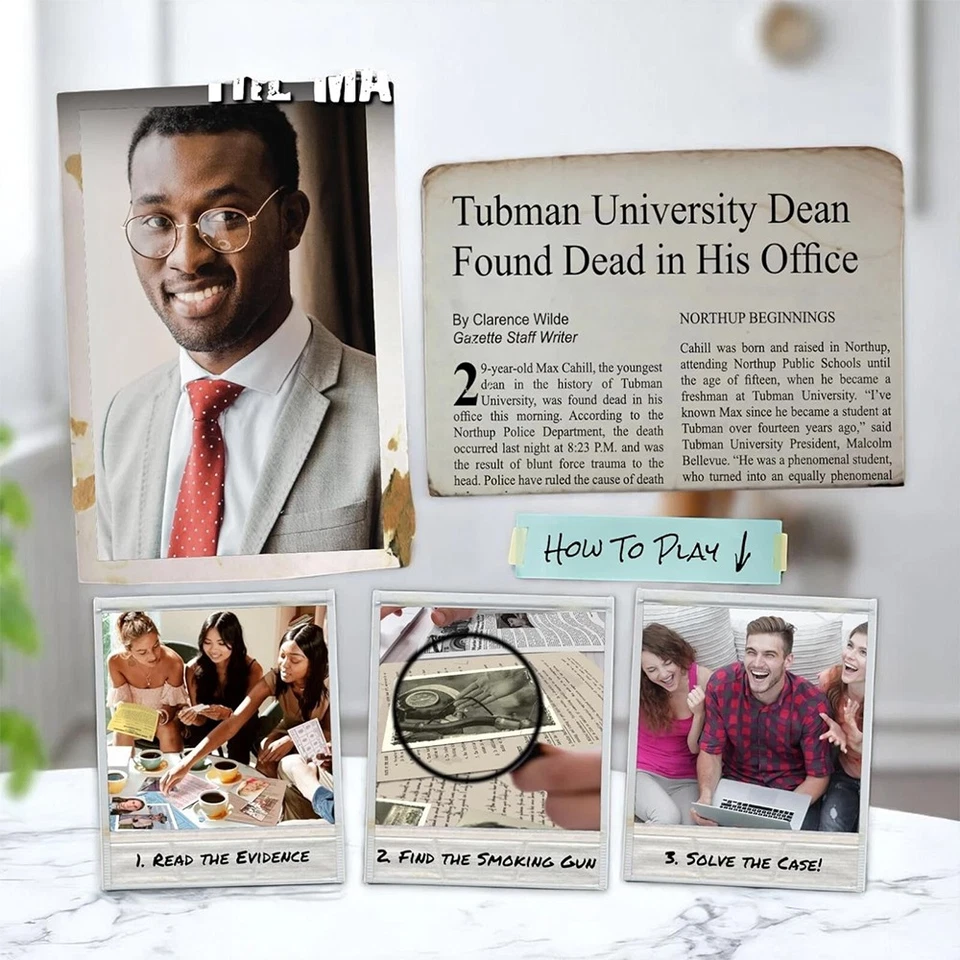 Murder Mystery Game Unsolved Case Files Detective Crime Cold Case Party Games - Image 2 of 4