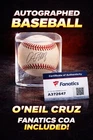 O’Neil Cruz Signed Baseball Fanatics Coa