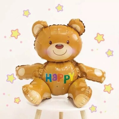 Teddybär 3D Folienballon riesig Geburtstag Valentinstag Jubiläum Party Ballon UK