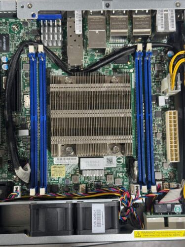 1U Short Depth Server E300-9D-8CN8TP 128GB DDR4 240GB M.2 Flash Storage w/ Ears - Picture 3 of 13