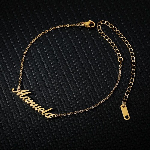 Women Custom Name Anklet Stainless 