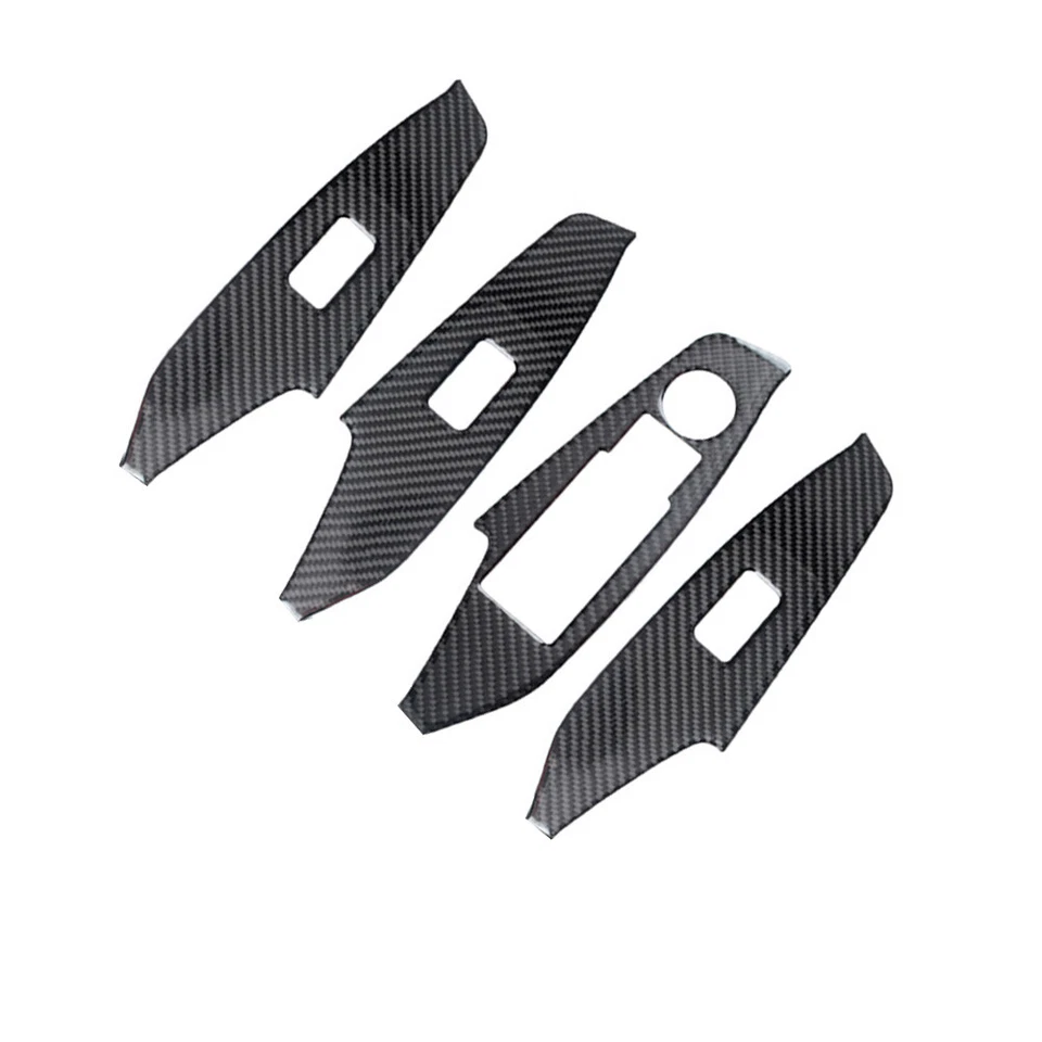 For Mazda 3 Axela 2017 2018 Carbon Fiber Window lift Switch Panel Cover Trim - image 2 of 4