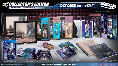 PS4 Limited Run Axiom Verge 1 & 2 Double Pack Collector's Edition