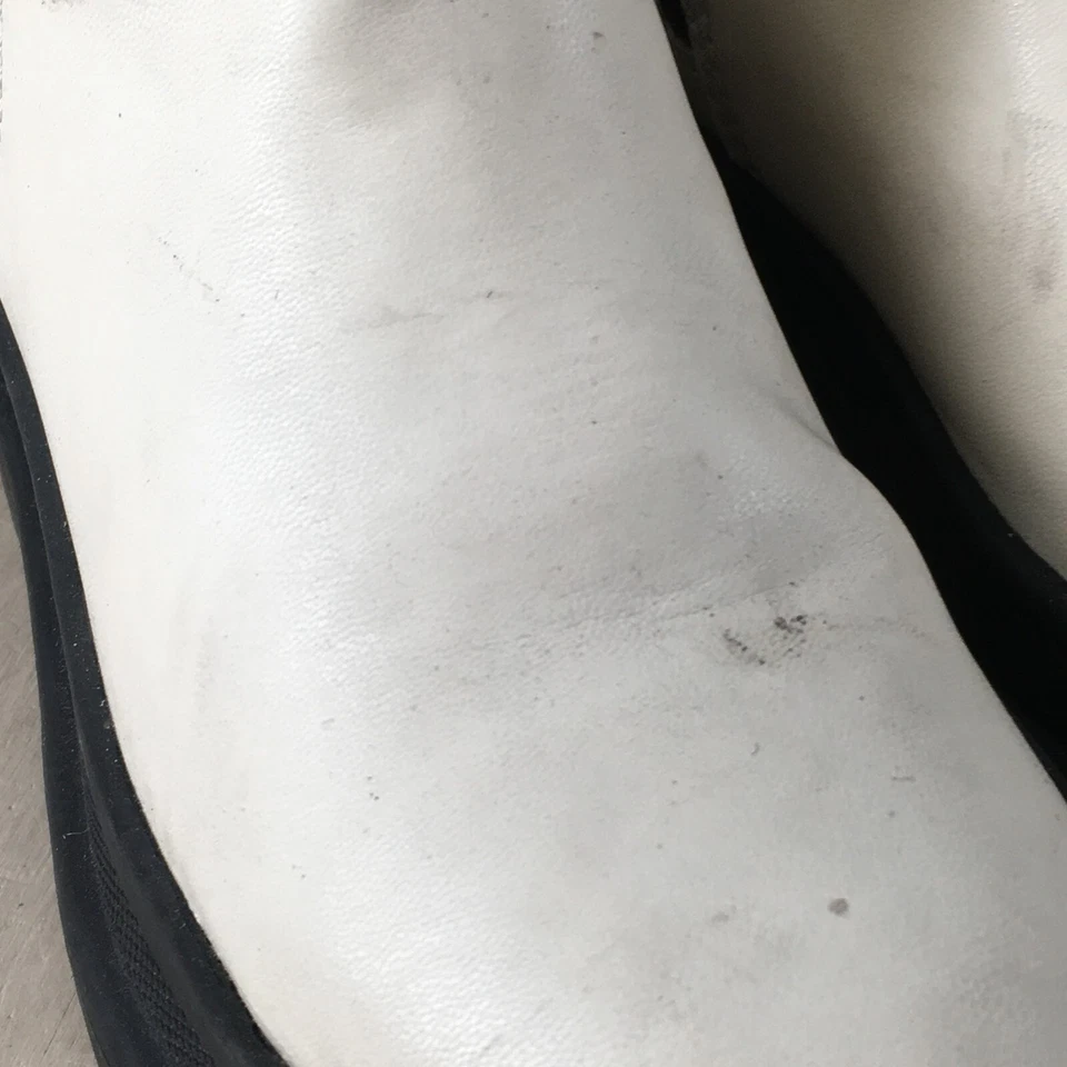 Botas Zara Juveniles 33 Tobillo Chelsea Informales Beige Imitación Cuero Cremallera Punta Redonda Foto 4 de 4