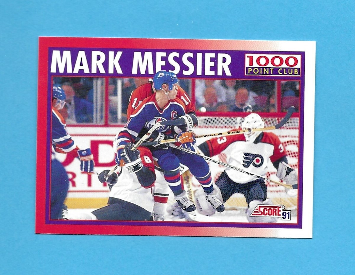 91-92 Score MARK MESSIER 1000 POINT CLUB Card # 263 EDMONTON