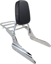 Backrest Sissy Bar Luggage Rack Fit For Honda Shadow VLX 600 VT600C 1999-2007