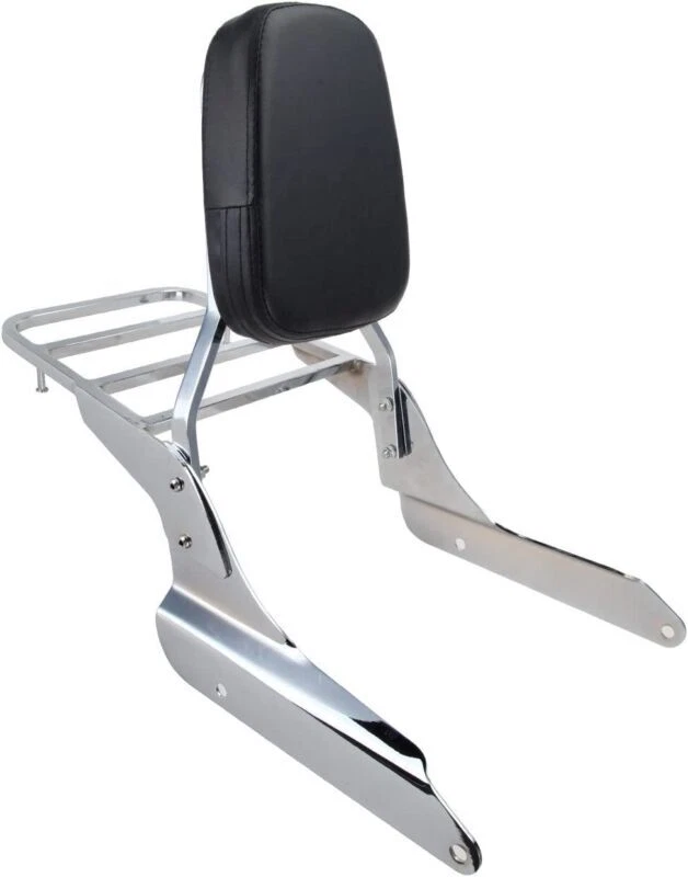 Backrest Sissy Bar Luggage Rack Fit For Honda Shadow VT600C VLX600 1999-2007 Foto 4 de 4