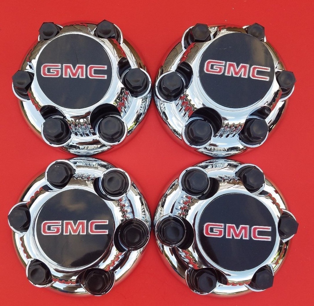 4PCS Chrome GMC Sierra Yukon Savana 6 Lugs 1500 Center Caps 16" 17" Wheels NEW!!